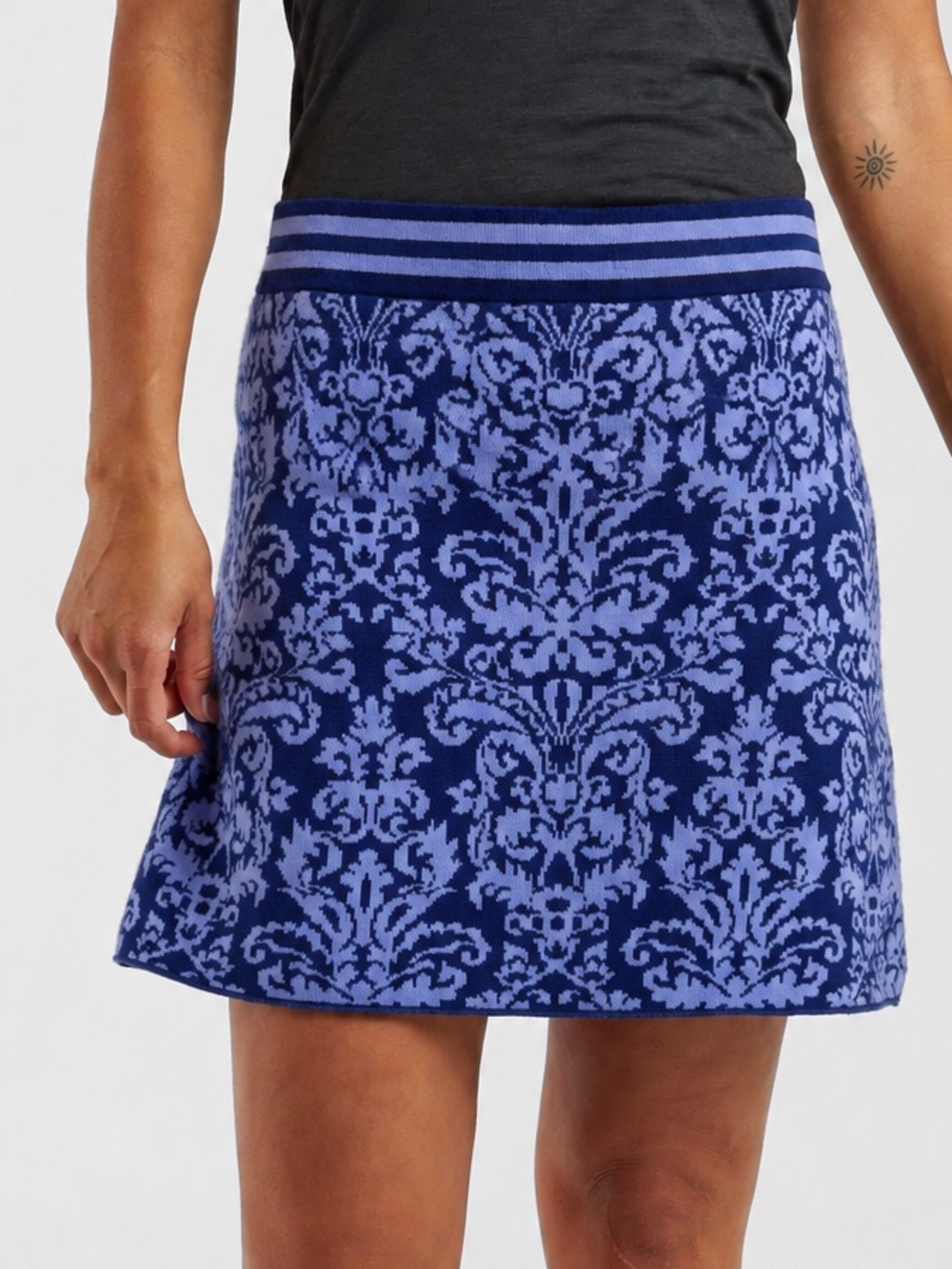 NWT Title Nine Extra Fine Merino Wool Blend Mini Skirt Small